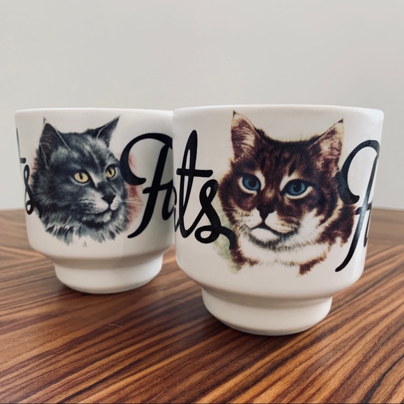 F***ing Cats hand painted Ceramic Teacups (2) - Picture 2 of 7